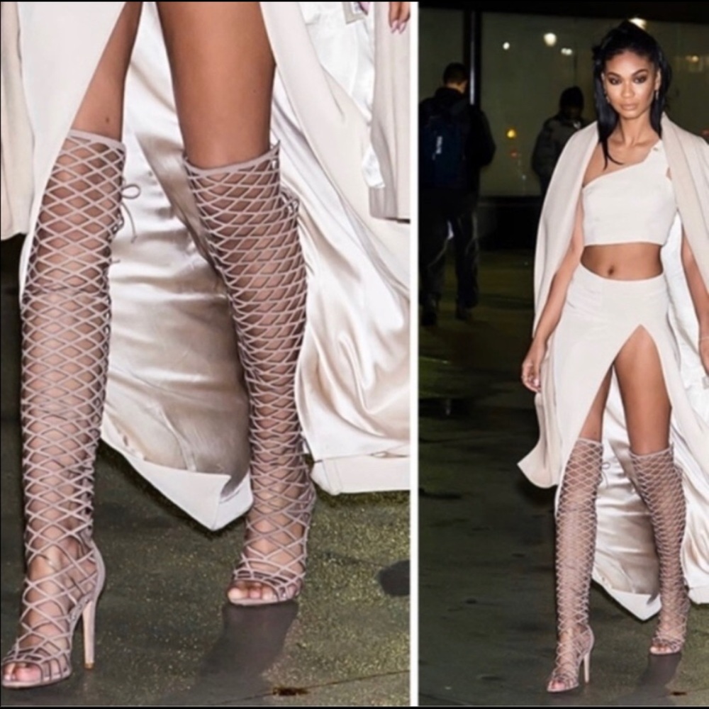 Over the knee Schutz gladiator boots